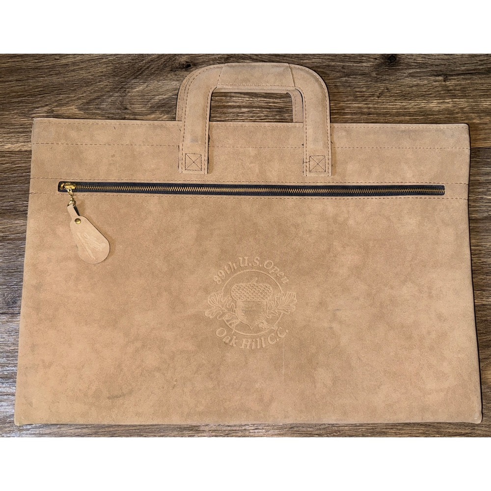 Hazel Laptop Bag 89th US Open Oak Hill CC Sleeve Case Logo Tan Strange 17 X 12